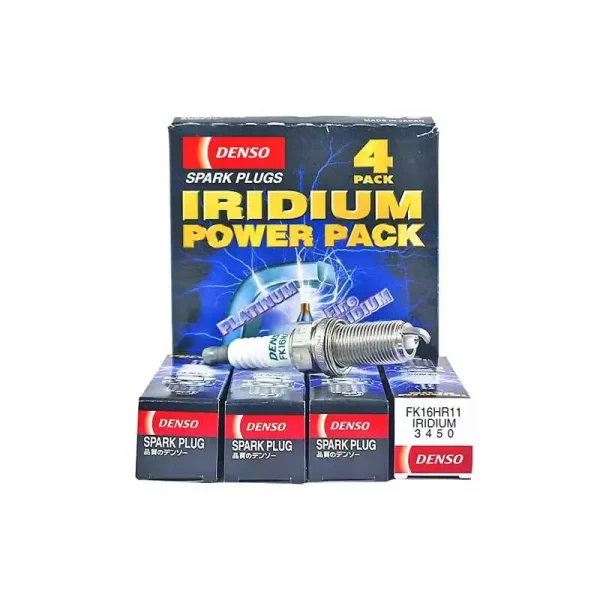 4PCs Original Double Needle Denso FK16HR11 Iridium Spark Plugs for Toyota Corolla, Axio, Fielder, Premio and Probox