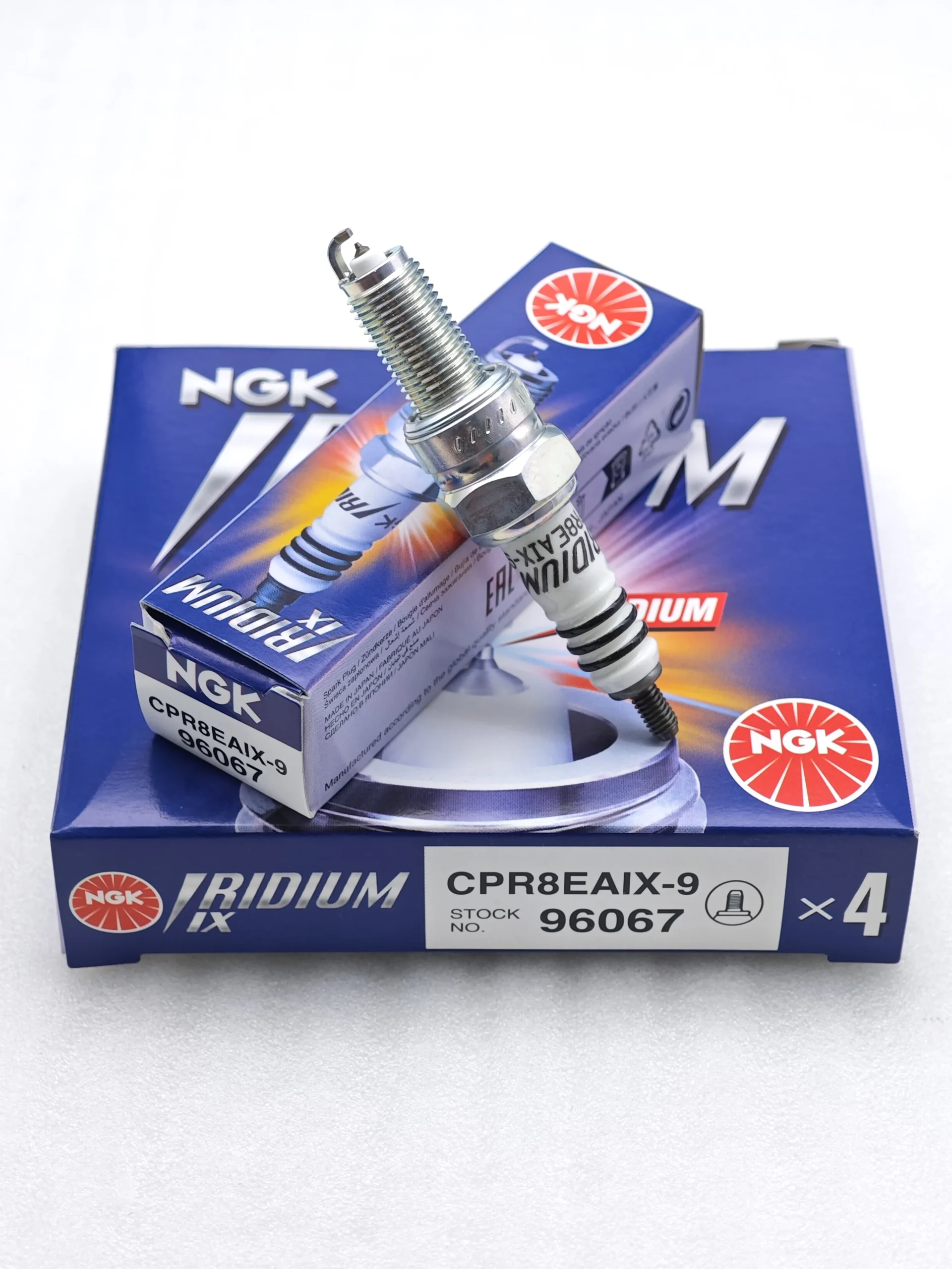 Genuine NGK CPR8EAIX-9 96067 Spark Plug for Motorcycles
